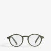 IZIPIZI Letmesee #D Kaki Round-frame Reading Glasses +2.00 -Glam Pouch Store 371 3003970 LMSDC2520 M