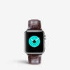 Apple Watch Alligator-embossed Leather Strap And Stainless Steel Case 1 Apple Watch Alligator-embossed Leather Strap And Stainless Steel Case -Glam Pouch Store 5355 5355 5060508920588 M