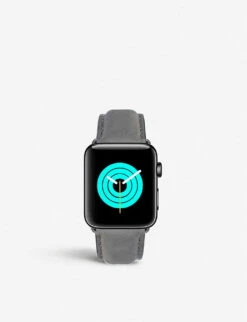 Apple Watch Matte Coated Stainless Steel And Suede Strap 42mm/44mm