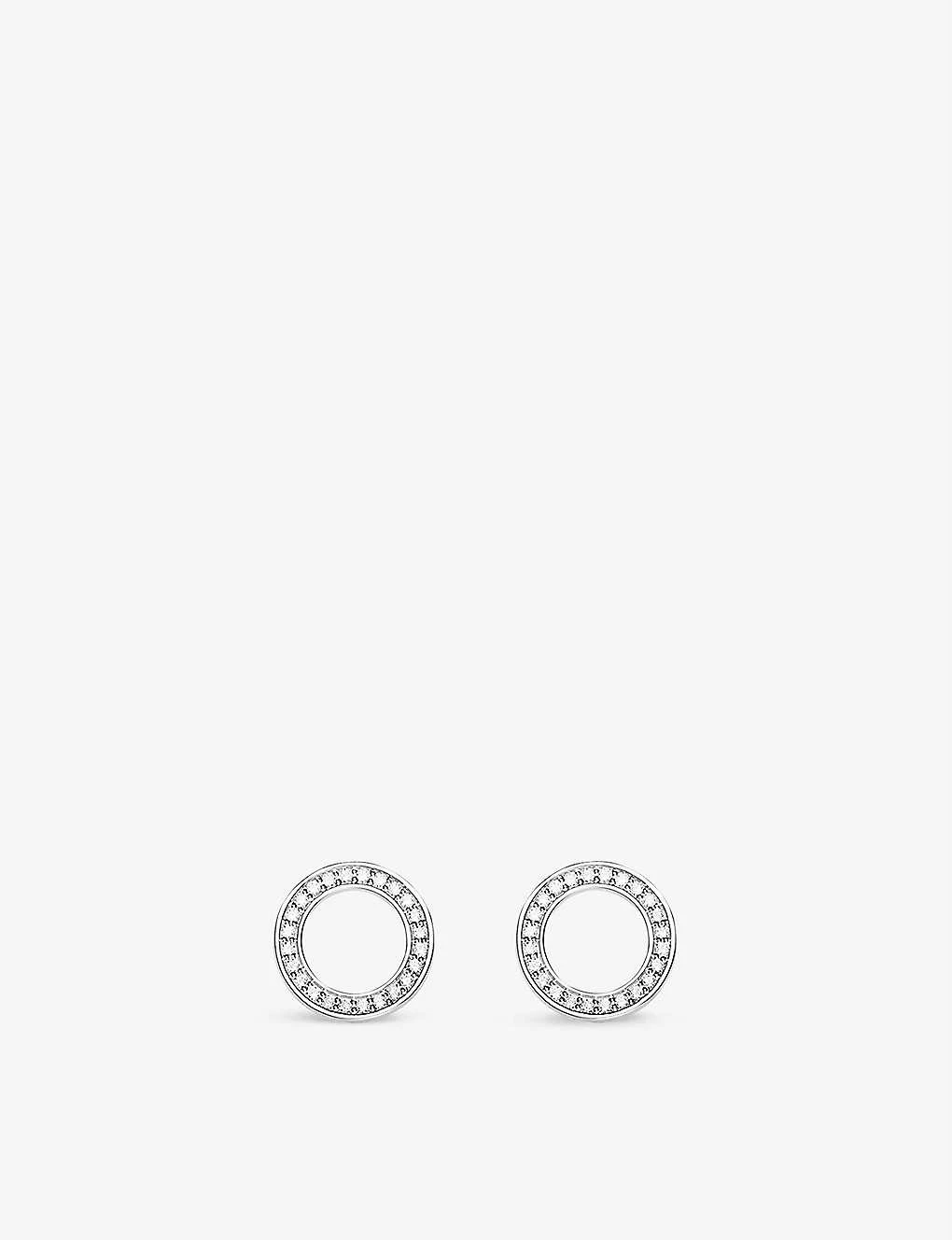 Thomas Sabo Circle Sterling Silver And Zirconia Earrings 3 Thomas Sabo Circle Sterling Silver And Zirconia Earrings
