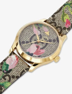 Gucci YA1264038 G-Timeless Stainless-steel And Leather Quartz Watch 9 Gucci YA1264038 G-Timeless Stainless-steel And Leather Quartz Watch -Glam Pouch Store 757 10001 YA1264038 ALT02