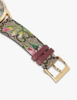 Gucci YA1264038 G-Timeless Stainless-steel And Leather Quartz Watch 10 Gucci YA1264038 G-Timeless Stainless-steel And Leather Quartz Watch -Glam Pouch Store 757 10001 YA1264038 ALT03