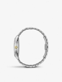Gucci YA1264074 G-Timeless Stainless Steel And Gold-plated Watch -Glam Pouch Store 757 10001 YA1264074 ALT04