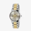 Gucci YA1264131 G-Timeless Stainless Steel And Yellow-gold PVD Watch -Glam Pouch Store 757 10001 YA1264131 MULTICOLOURED M