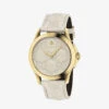 Gucci YA1264333 G-timeless PVD Yellow-gold And Leather Watch