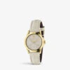 Gucci YA126580 G-Timeless Collection Yellow-gold PVD And Leather Watch