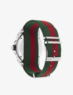 YA136209 Gucci Dive Nylon And Stainless Steel Watch -Glam Pouch Store 757 10001 YA136209 ALT02