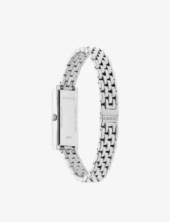 Gucci YA127504 G-Frame Stainless Steel And Diamond Watch -Glam Pouch Store 757 10095 YA12640341 BLACK ALT02