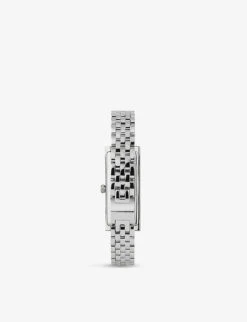 Gucci YA127504 G-Frame Stainless Steel And Diamond Watch -Glam Pouch Store 757 10095 YA12640341 BLACK ALT05