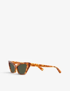 None Le Matin Havana Acetate Cat Eye-frame Sunglasses -Glam Pouch Store 779 10017 8053672092387 BROWN ALT02