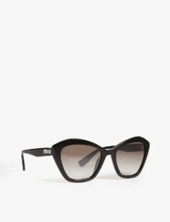 Miu Miu MU05U Cat-eye-frame Sunglasses -Glam Pouch Store 779 10017 8053672986112 BLACK ALT02