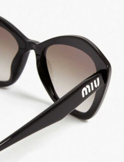 Miu Miu MU05U Cat-eye-frame Sunglasses -Glam Pouch Store 779 10017 8053672986112 BLACK ALT03