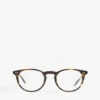 Oliver Peoples Riley-R Round-frame Optical Glasses 1 Oliver Peoples Riley-R Round-frame Optical Glasses -Glam Pouch Store 779 10017 827934299498 BROWN M