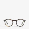 Oliver Peoples Gregory Peck Havana Round-frame Glasses -Glam Pouch Store 779 10017 827934352216 HAVANA M