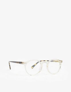 Oliver Peoples Gregory Peck Round-frame Optical Glasses -Glam Pouch Store 779 10017 827934375208 NUDE ALT02