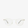 Oliver Peoples Gregory Peck Round-frame Optical Glasses -Glam Pouch Store 779 10017 827934375208 NUDE M