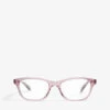 Oliver Peoples Ashton Square-frame Optical Glasses -Glam Pouch Store 779 10017 827934419636 VIOLET M