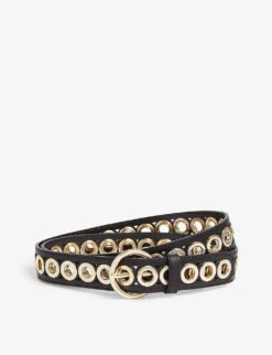 Sandro Adelia Studded Leather Belt