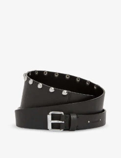 AllSaints Alcor Studded Leather Belt