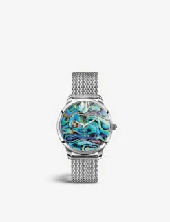 Thomas Sabo WA0363-201-218 Abalone Dial Watch With Mesh Strap