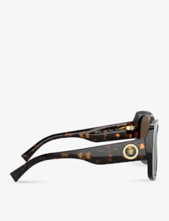 Versace VE4387 Square-frame Acetate Sunglasses -Glam Pouch Store R00123768 BROWN ALT02