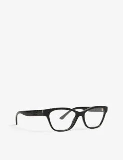Prada PR 03WV Rectangle-framed Acetate Glasses -Glam Pouch Store R03644539 BLACK ALT02