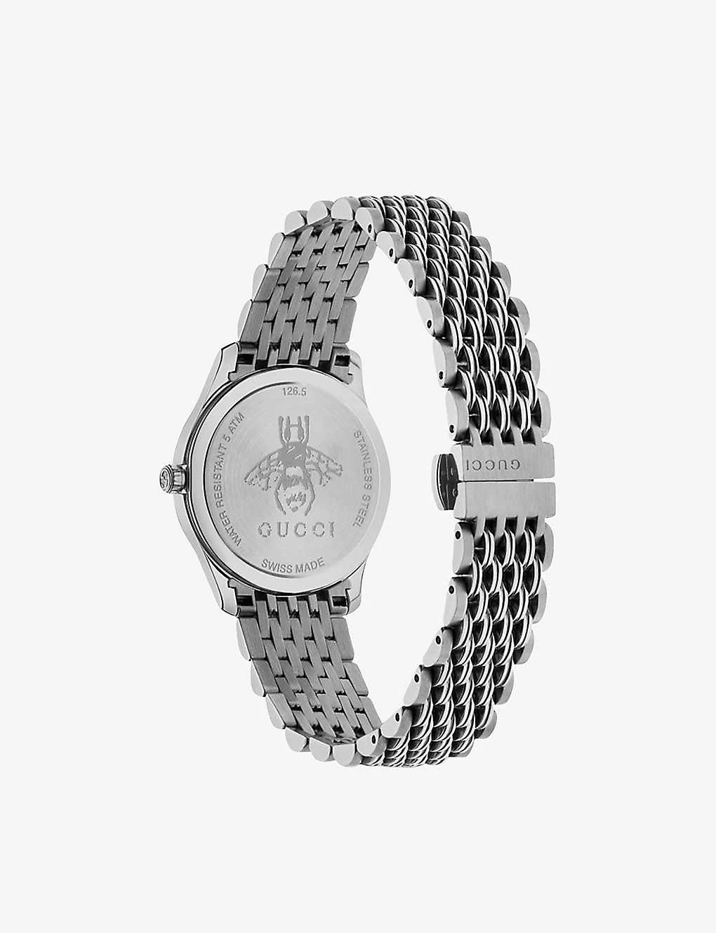 Gucci YA1265019 G-Timeless Slim Stainless Steel Watch 5 Gucci YA1265019 G-Timeless Slim Stainless Steel Watch - Image 3