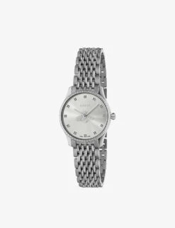 Gucci YA1265019 G-Timeless Slim Stainless Steel Watch