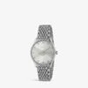 Gucci YA1264153 G-Timeless Slim Stainless-steel Watch -Glam Pouch Store R03669025 SILVER M
