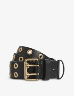 AllSaints Abigail Stud-embellished Leather Belt