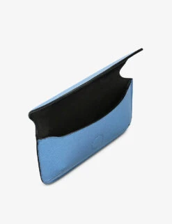 Panama Concertina Leather Sunglasses Case -Glam Pouch Store R03683200 NILEBLUE ALT01