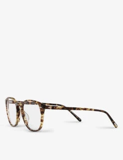 Oliver Peoples OV5414U Forman-R Tortoiseshell-print Acetate Glasses -Glam Pouch Store R03708192 GREEN ALT02