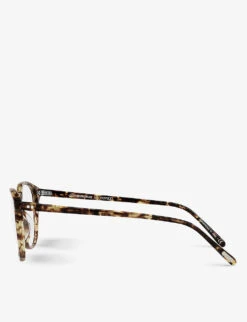 Oliver Peoples OV5414U Forman-R Tortoiseshell-print Acetate Glasses -Glam Pouch Store R03708192 GREEN ALT03