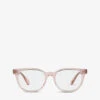 Oliver Peoples OV5457U Hildie Round Acetate Glasses 2 Oliver Peoples OV5457U Hildie Round Acetate Glasses -Glam Pouch Store R03708212 PINK M