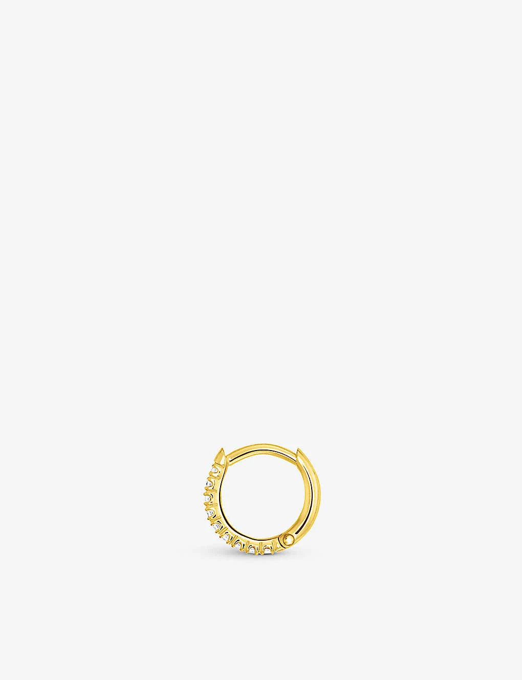 Thomas Sabo 14ct Yellow Gold-plated And Zirconia Hoop Earring 4 Thomas Sabo 14ct Yellow Gold-plated And Zirconia Hoop Earring - Image 2
