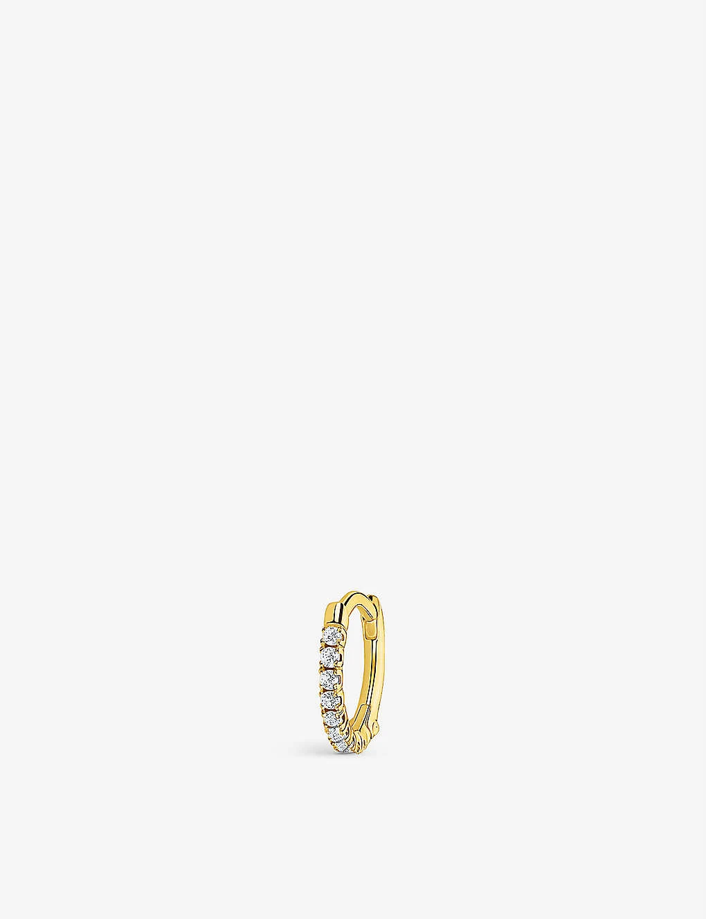 Thomas Sabo 14ct Yellow Gold-plated And Zirconia Hoop Earring