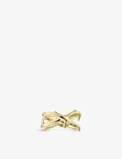 Rose Thorn Yellow Gold-plated Vermeil Silver Ring