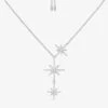 Météorites Sterling Silver And Zirconia Star Necklace 1 Météorites Sterling Silver And Zirconia Star Necklace -Glam Pouch Store R03717749 SILVER M