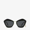 Miu Miu MU01XS Butterfly-frame Acetate Sunglasses -Glam Pouch Store R03728605 BLACK M