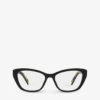 Prada PR 19WV Cat Eye-frame Acetate Optical Glasses