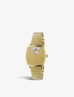 Gucci YA157502 Grip Yellow-gold PVD Watch