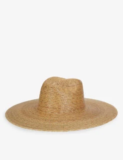 Palma Wide-brim Palm Leaf Fedora Hat