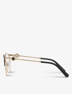Bvlgari BV2203 Cat-eye Metal Optical Glasses -Glam Pouch Store R03756971 BLACK ALT03