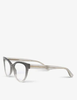 Miu Miu MU01TV Cat’s-eye Frame Acetate Optical Glasses 8 Miu Miu MU01TV Cat’s-eye Frame Acetate Optical Glasses -Glam Pouch Store R03757009 GREY ALT02