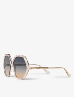 Chloé CH0008S Acetate Round Frame Sunglasses -Glam Pouch Store R03757046 PINK ALT02