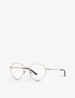 Gucci GG0942O Round-frame Silver-tone Optical Glasses -Glam Pouch Store R03759531 SILVER ALT02
