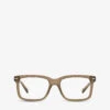 Gucci GG0914O Acetate Rectangular-frame Optical Glasses -Glam Pouch Store R03759534 BROWN M