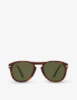 Persol PO0714SM Steve McQueen Pilot-shape Crystal Glass And Acetate Sunglasses