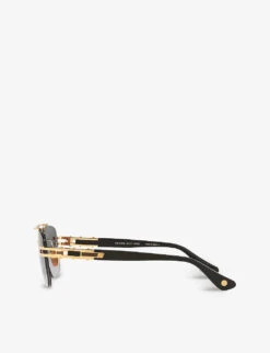 Dita DTS138-A-01-Z Grand-Evo One Square-frame Titanium Aviator Sunglasses -Glam Pouch Store R03773439 GOLD ALT03