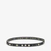 CLAUDIE PIERLOT Avega Studded Faux-leather Belt 1 CLAUDIE PIERLOT Avega Studded Faux-leather Belt -Glam Pouch Store R03786987 NOIRGRIS M